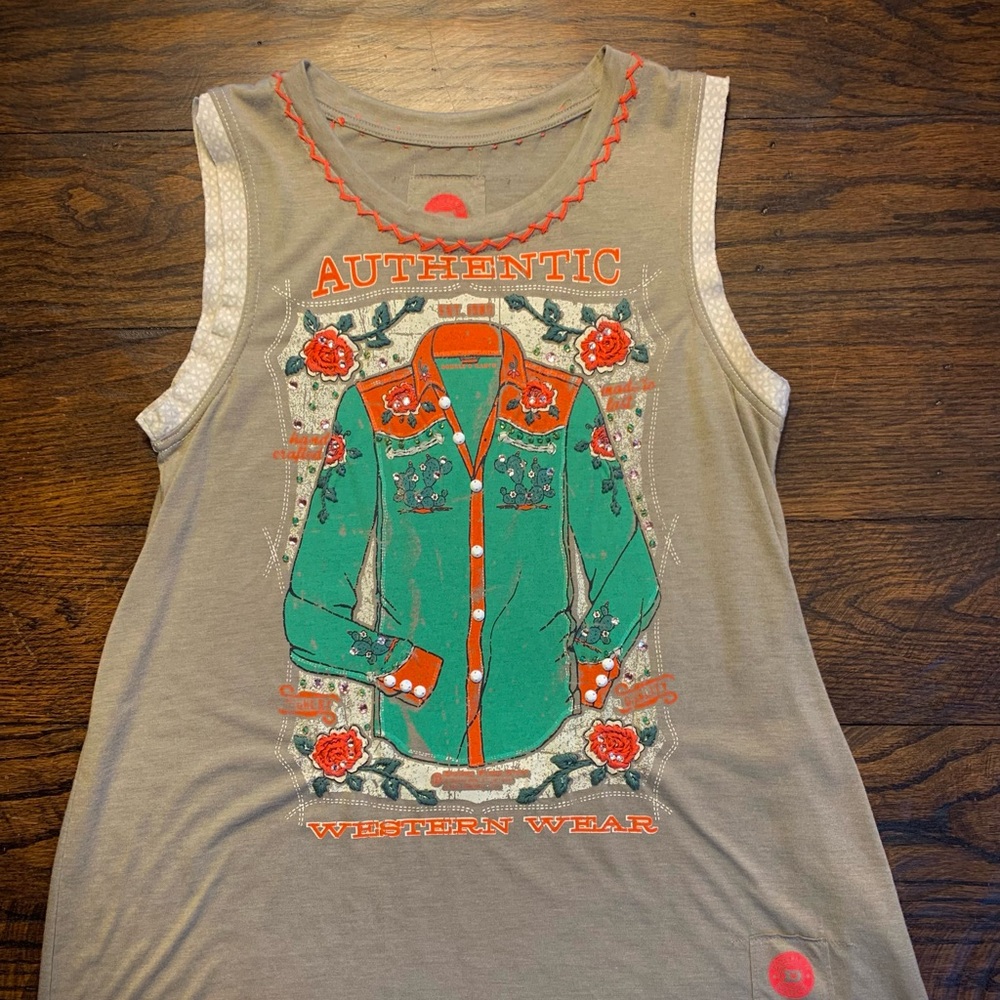 Double D Ranch Long Tank Top size Small